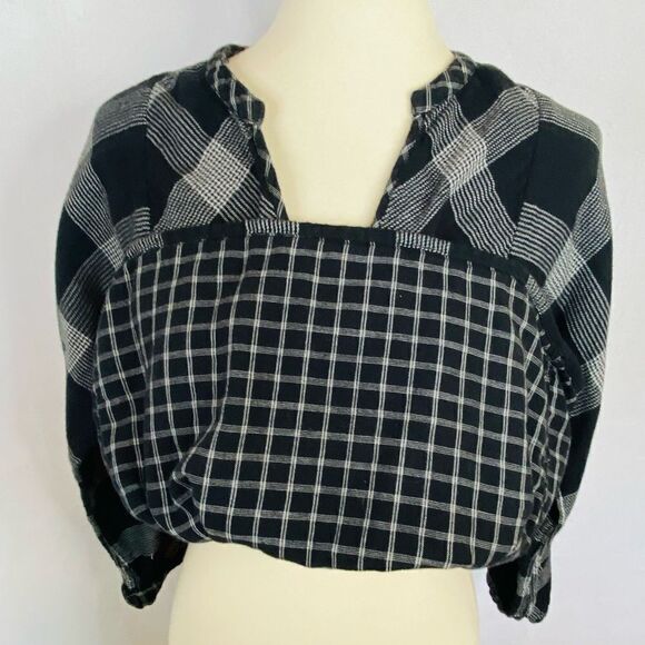 MADEWELL PLAID BABYDOLL POPOVER HAYDEN PLAID - Picture 7 of 8